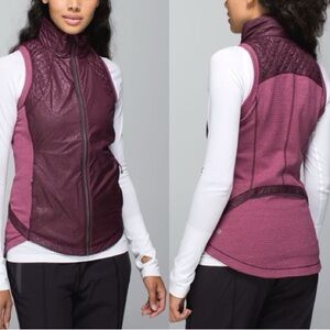 Lululemon Rebel Runner Vest Petal Camo Embossed Bordeaux Drama Bumble Berry 4
